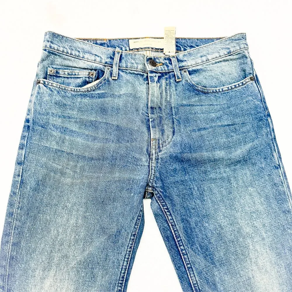 Marc by Marc Jacobs Stick Fit Medium Wash Denim Jeans Zip Fly Size 30